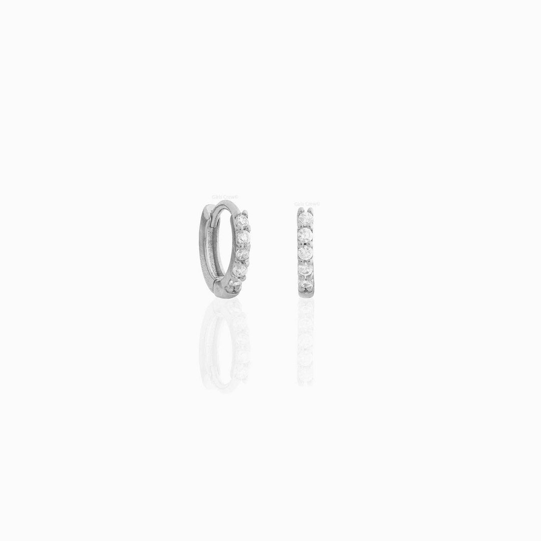 Baby Sparkle Hoops: Rose Gold