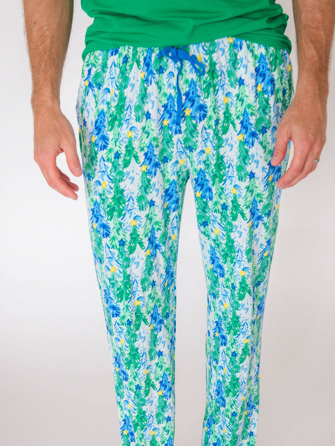 Adult Bamboo Viscose Blue Jolly Grove Pajama Pants