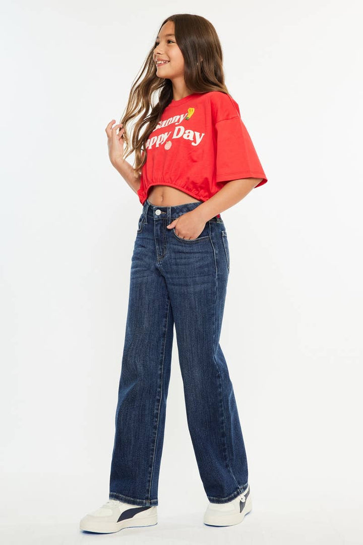 BLAIRE HIGH RISE WIDE LEG JEANS