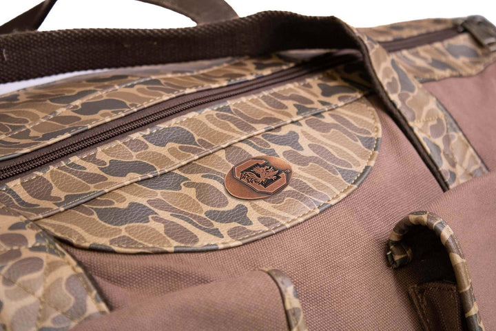 USC Gamecocks Camo Canvas Weekender Bag: Brown/Tan