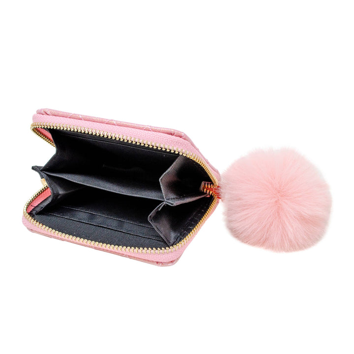 Girls Sparkle Quilted Wallet: Baby Purple