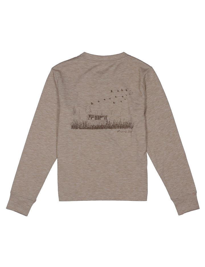 Boys Portland Pocket Tee LS Duck Blind