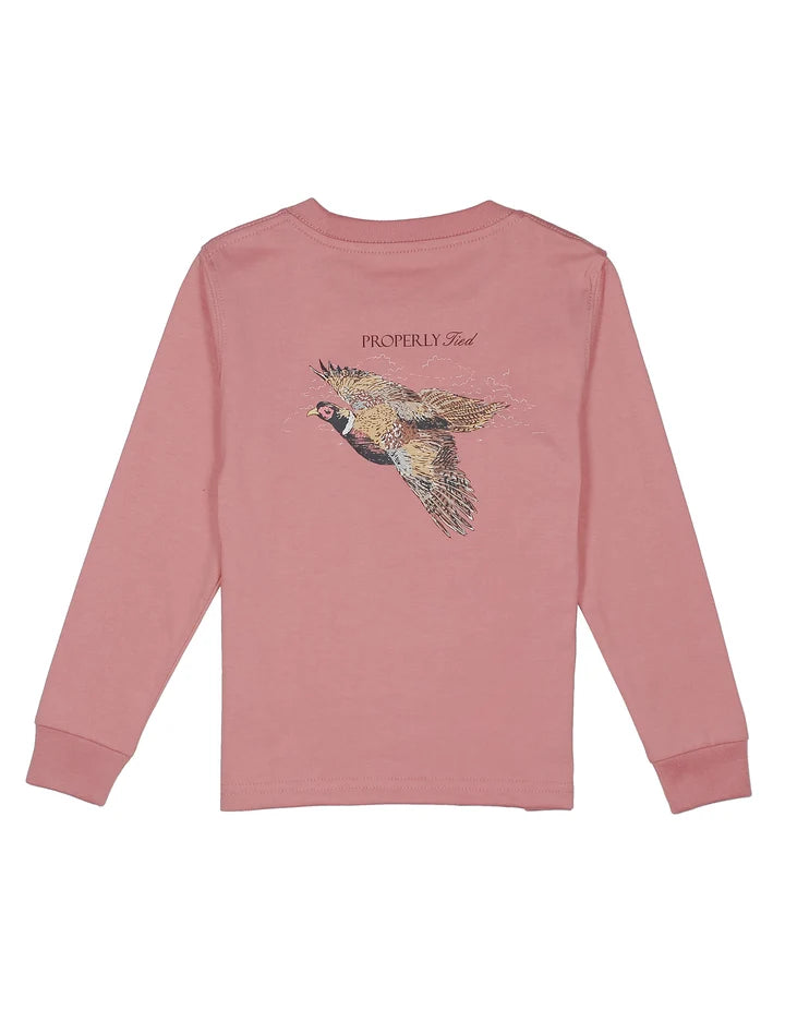 Boys Pheasant Hunt LS Salmon