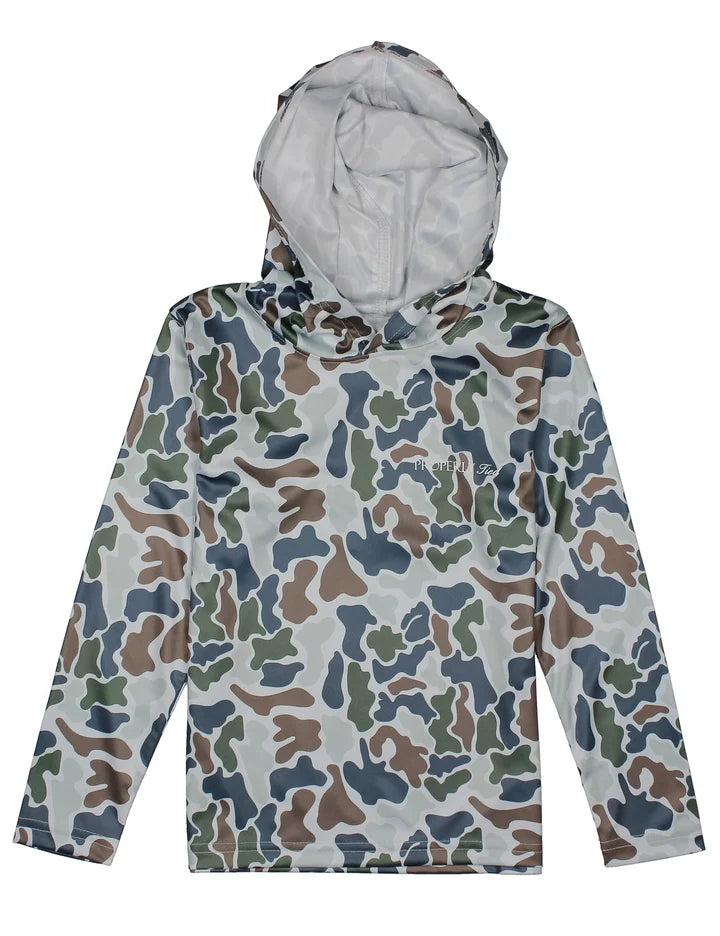 Boys Sportsman Performance Hoodie Terra Camo