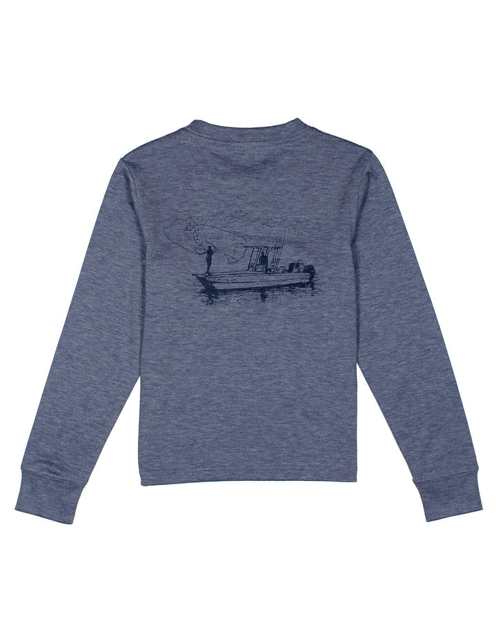 Boys Portland Pocket Tee LS Guide Boat