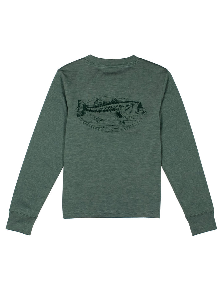 Boys Portland Pocket Tee LS Bass Mount
