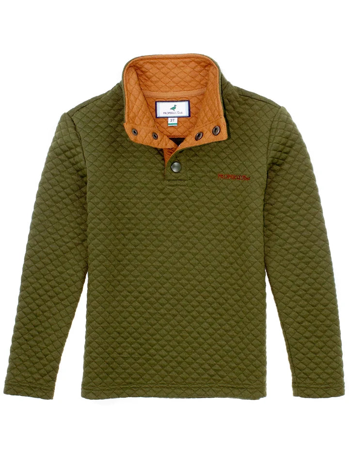 Boys Club Pullover-Olive