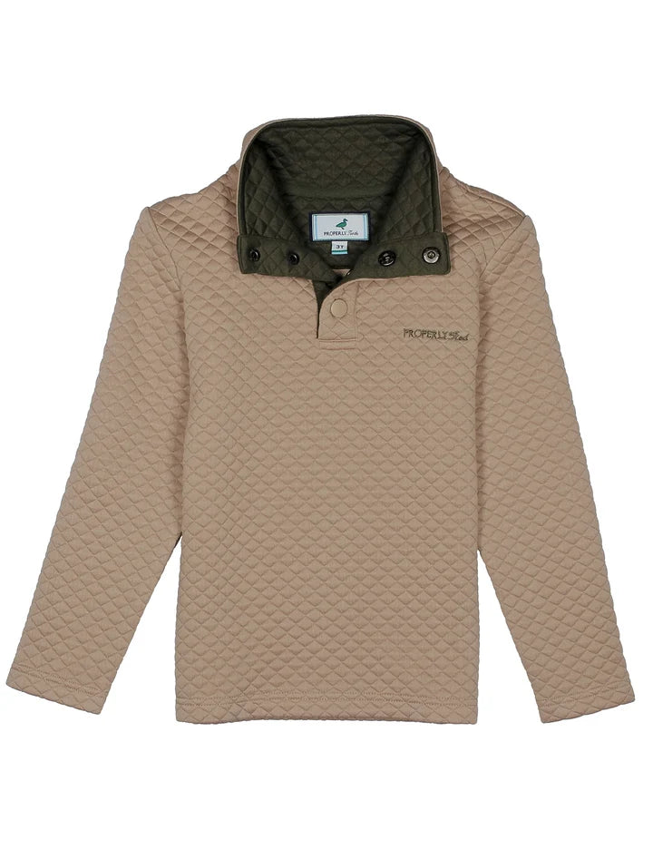 Boys Club Pullover-Sand