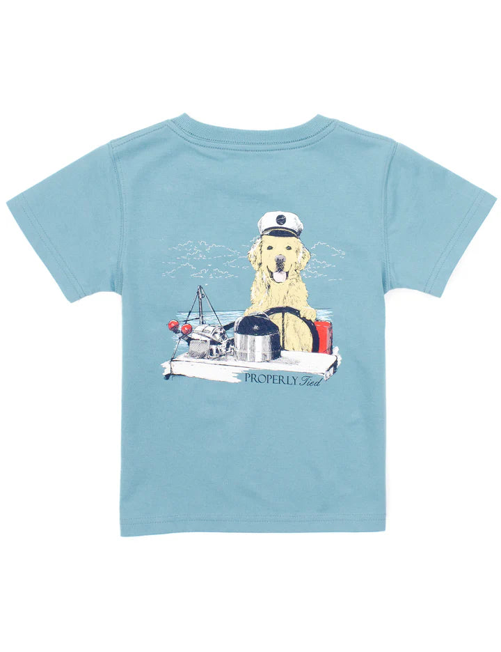 LD Boys Golden Captain Coastal Sky SS Tee