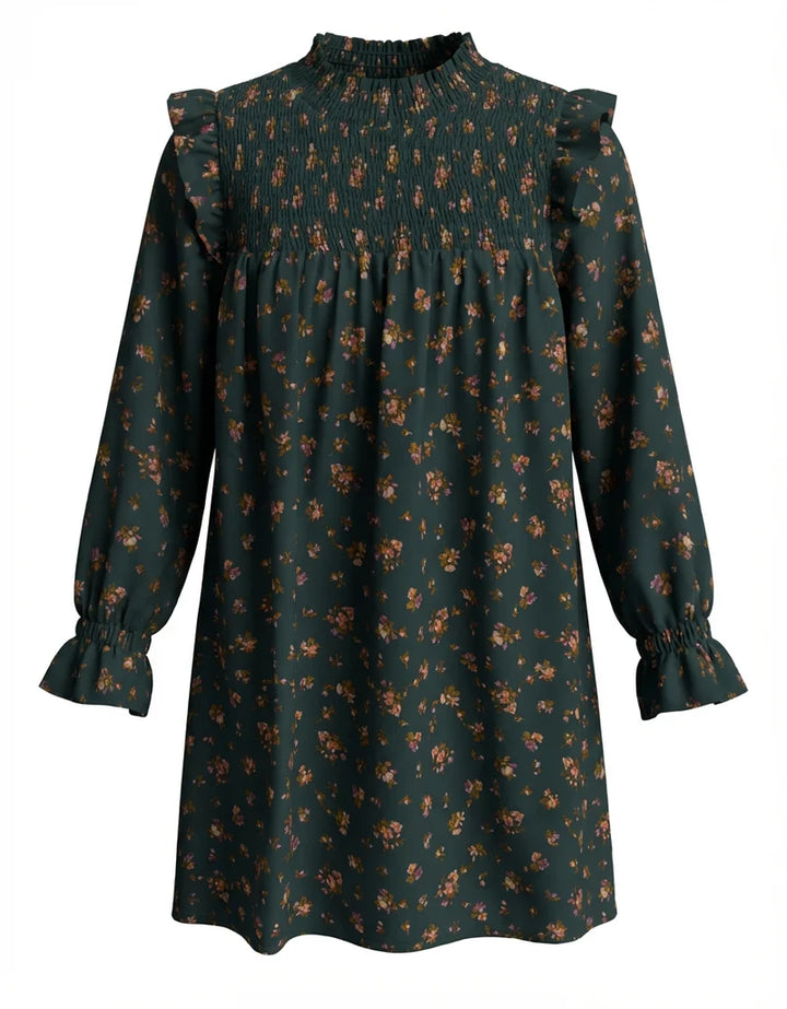 Lottie Dress Evergreen Vintage Floral