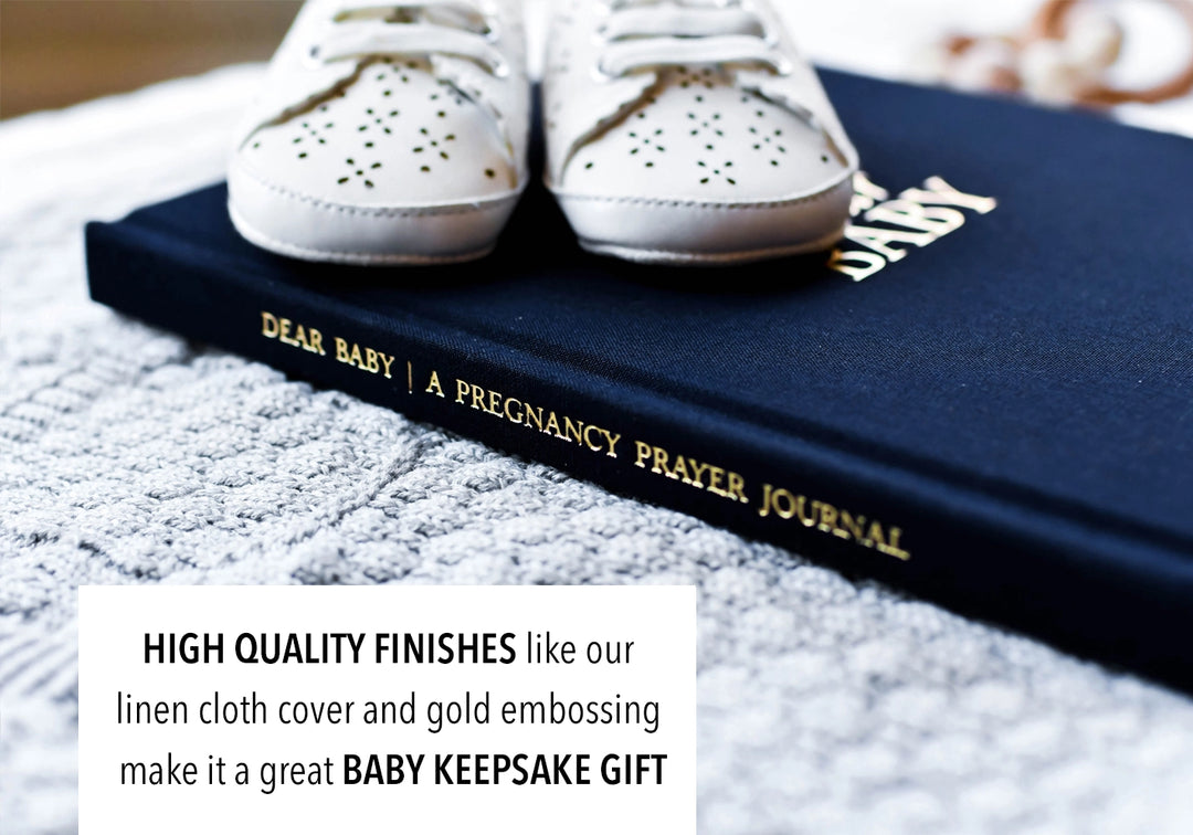 Pregnancy Prayer Journal & Memory Book for Moms - Ivory