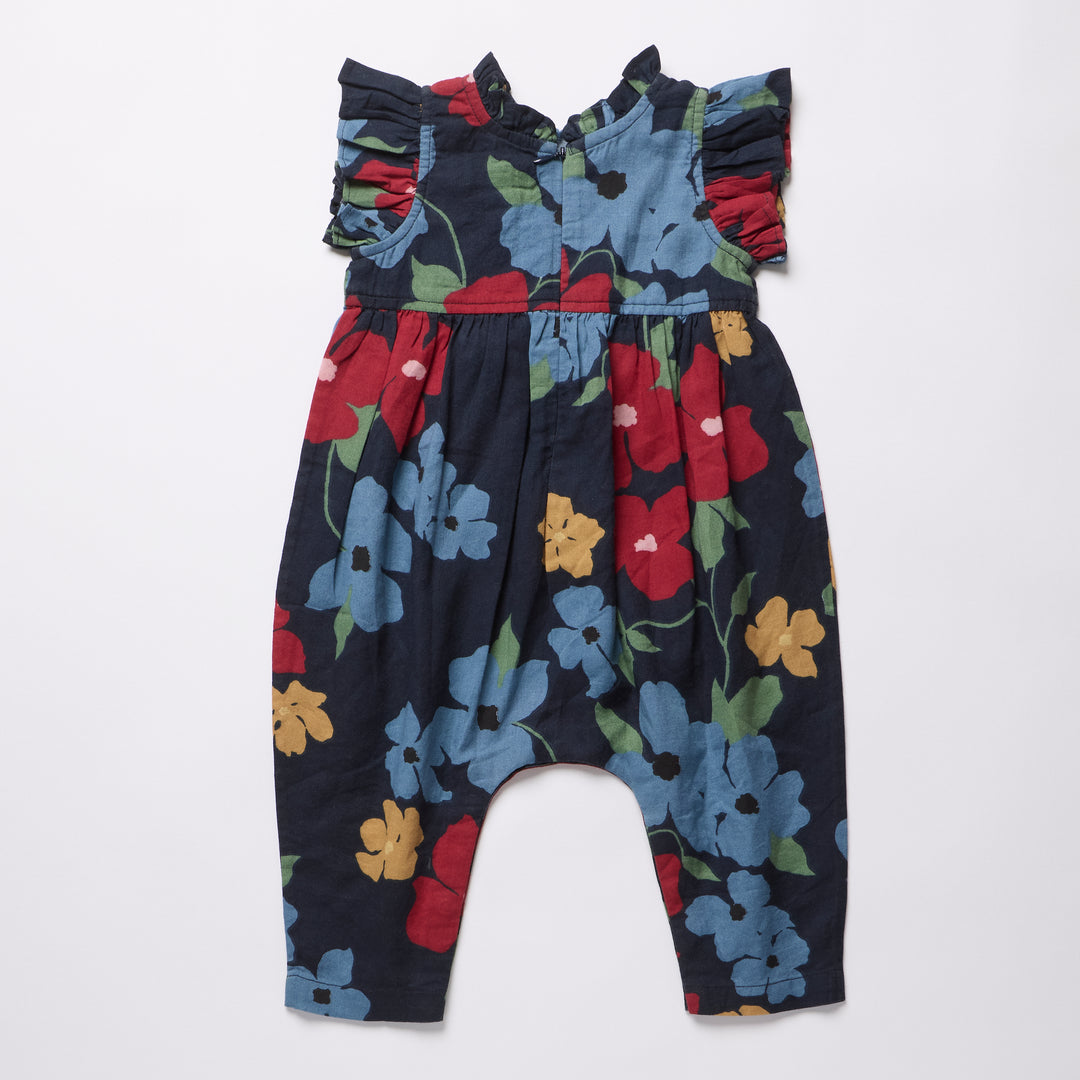 Baby Girls Jennifer Jumper - Navy Hibiscus Floral