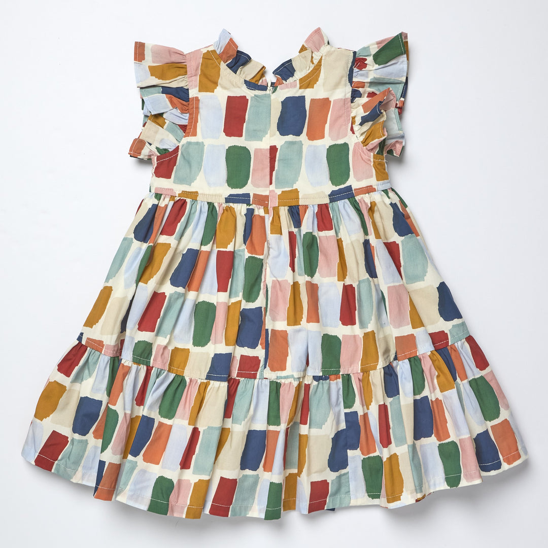 Girls Jennifer Dress-Fall Paint Swatch
