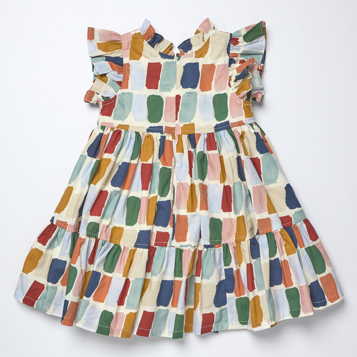 Girls Jennifer Dress-Fall Paint Swatch