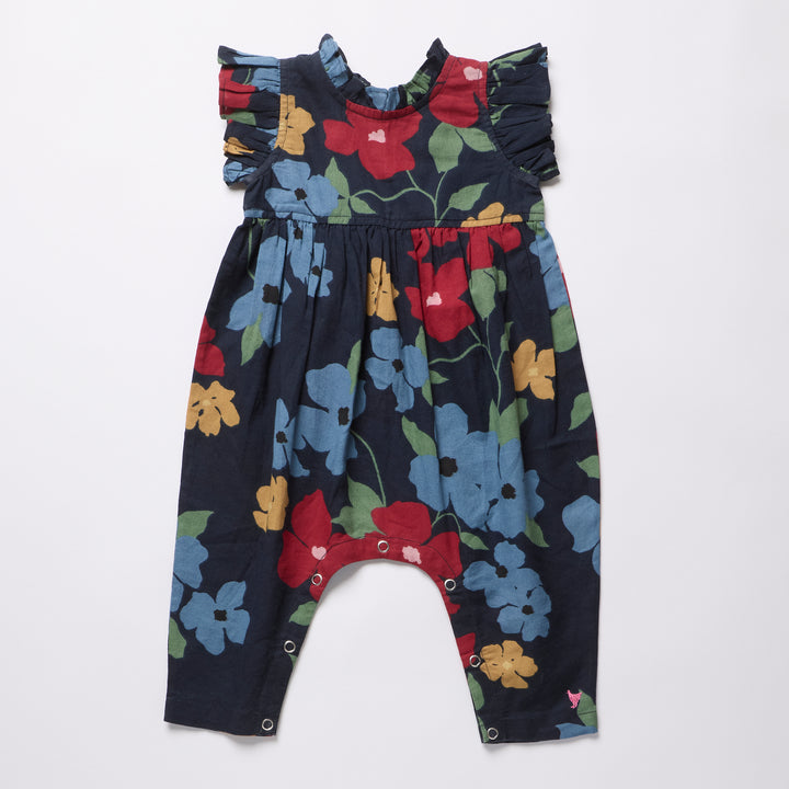 Baby Girls Jennifer Jumper - Navy Hibiscus Floral