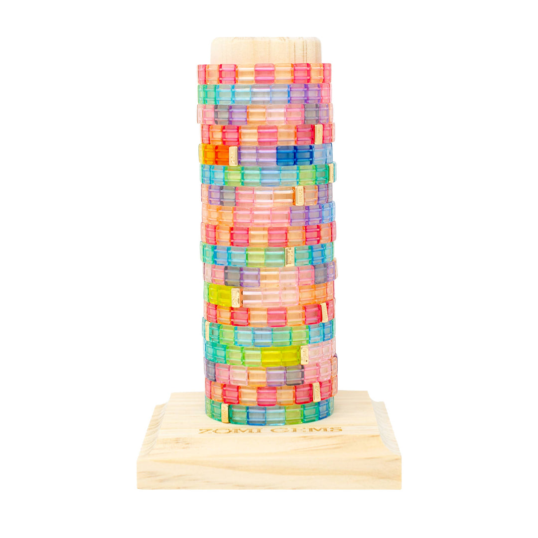 Clear Tile Bracelet Tower by ZOMI GEMS