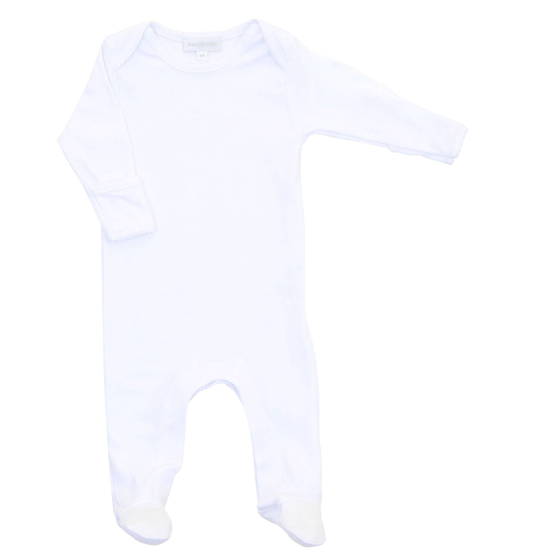 Essentials Solid White Lap Footie