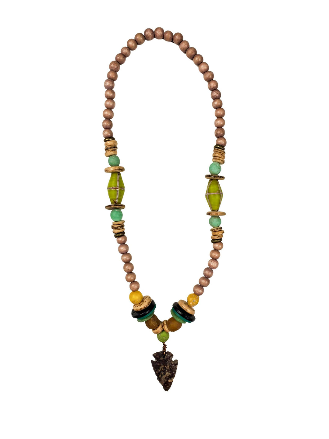Kids Arrowhead Necklace -Camo