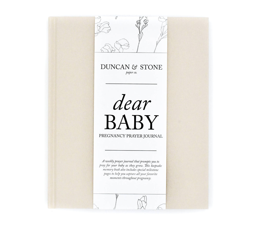 Pregnancy Prayer Journal & Memory Book for Moms - Ivory