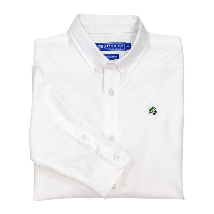 ROSCOE OXFORD SHIRT- WHITE