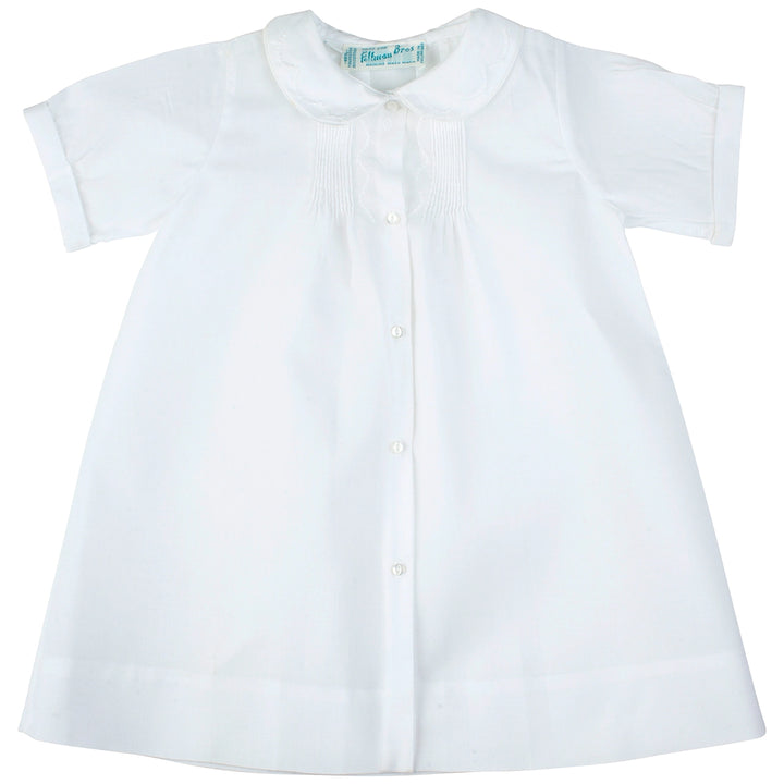 Boys Embroidered Collar Folded Daygown