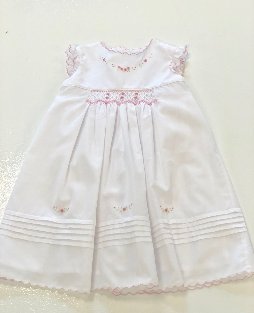 SARAH LOUISE FLORAL EMBROIDERED DRESS