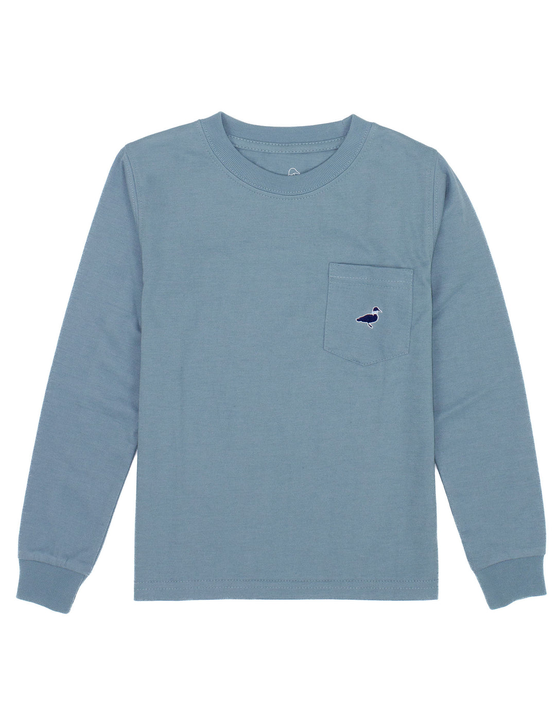 LD Parker Pocket Tee LS - Steel Blue