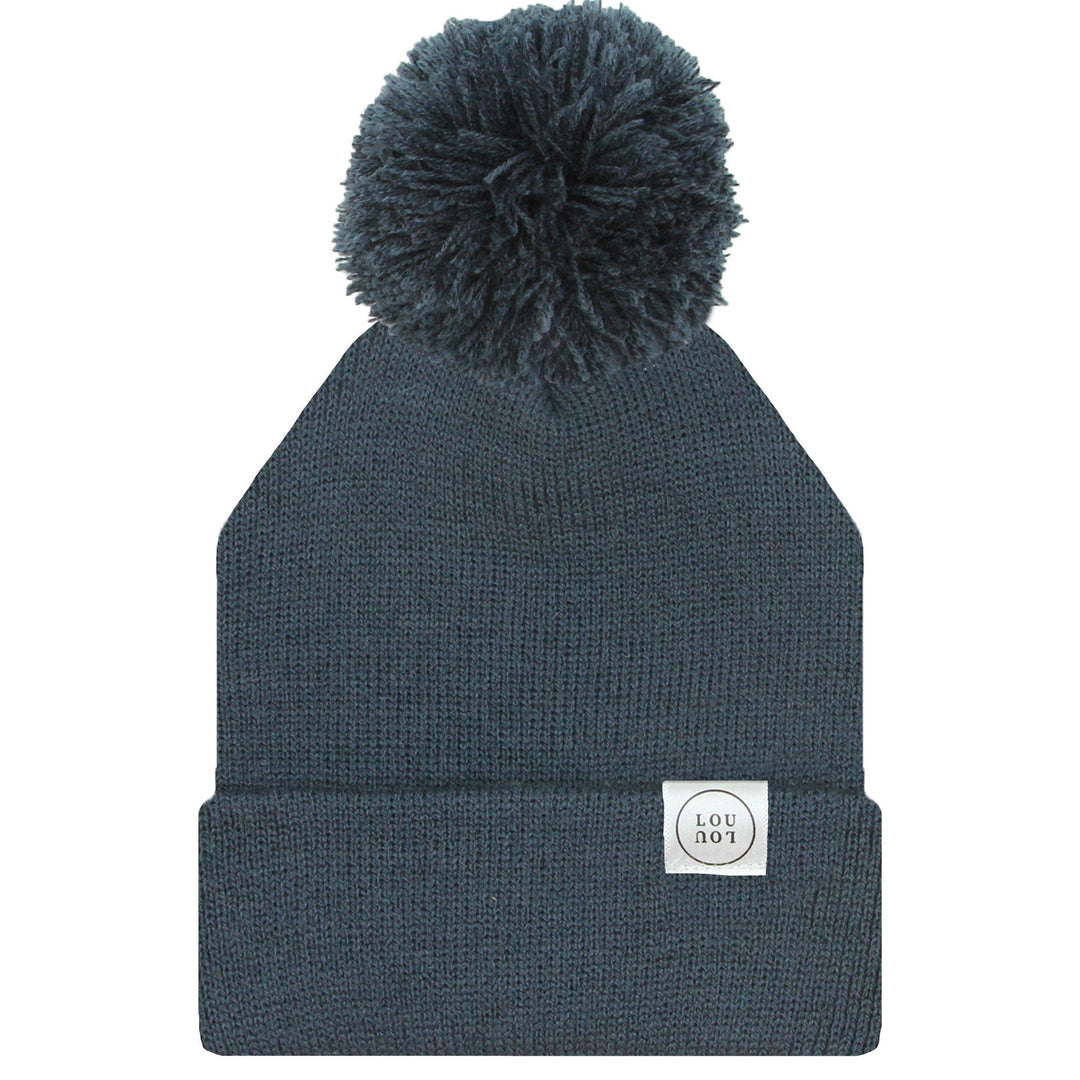 Beanie with Pom - Navy