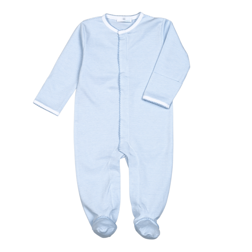 BLUE STRIPES PIMA FOOTIE