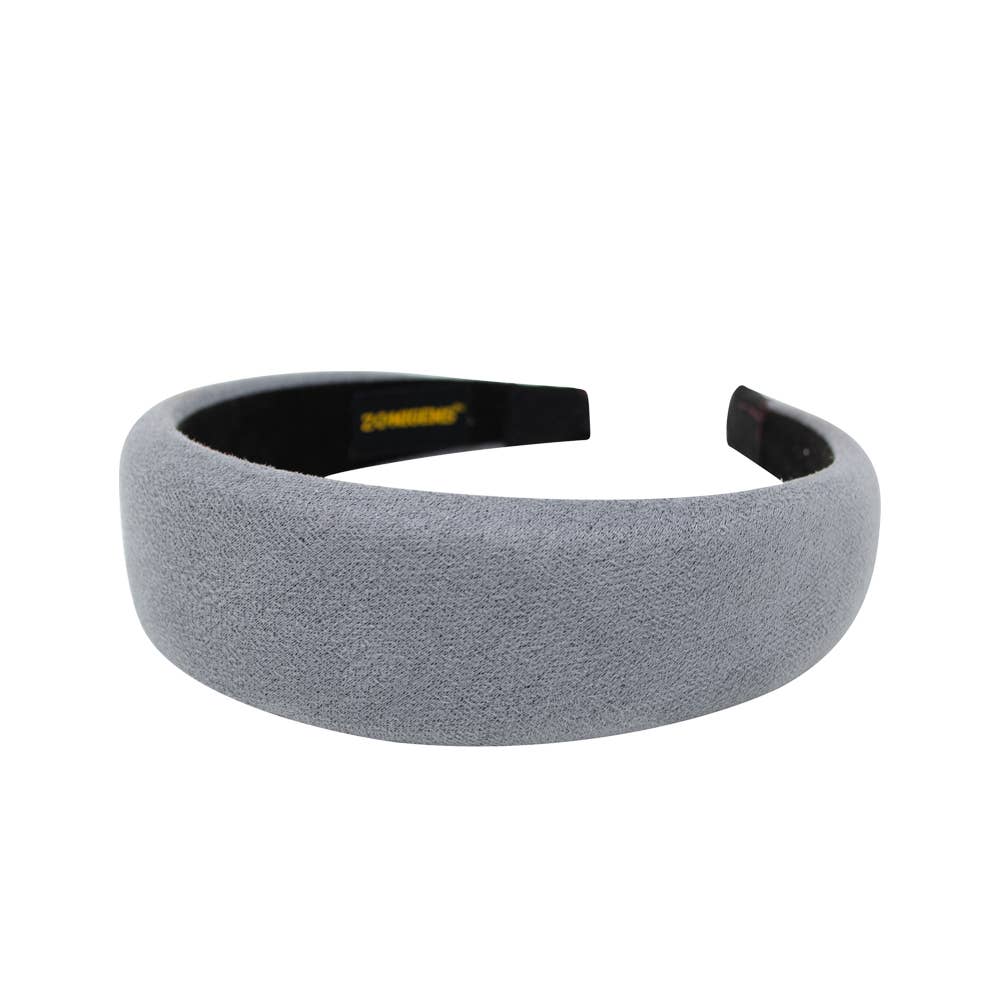 Grey Suede Headband