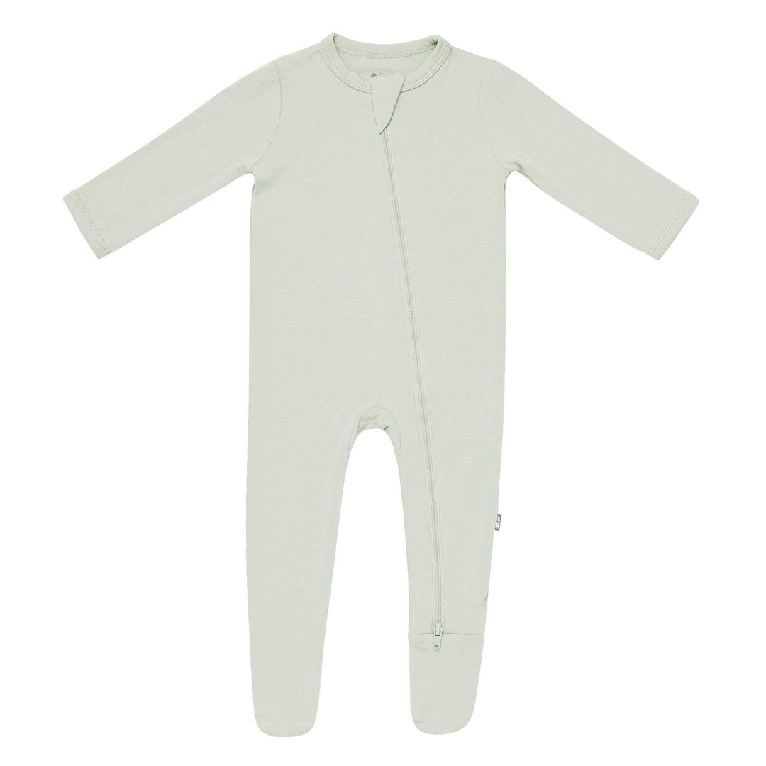 Zippered Footie-Aloe